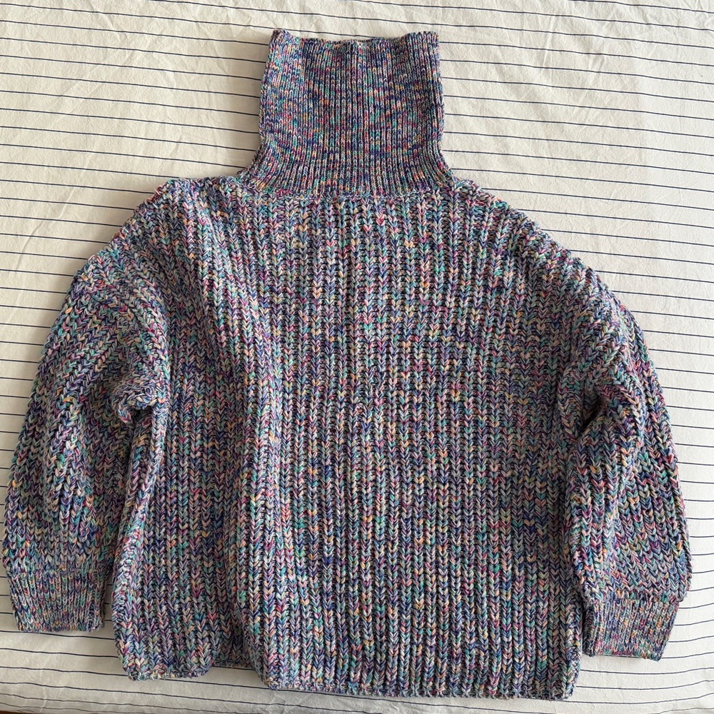 Anthropologie chunky knit turtleneck sweater